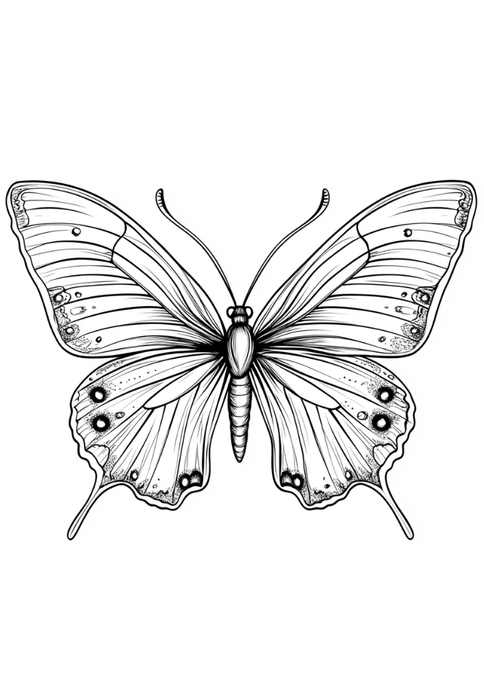 Detaillierter Schmetterling für Erwachsene